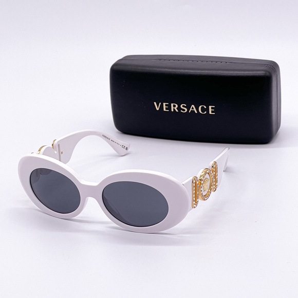 NEW VERSACE VE4426U 314/87 MEDUSA SUNGLASSES MOD 4426U WHITE EYEWEAR VE4426BU - Picture 2 of 15